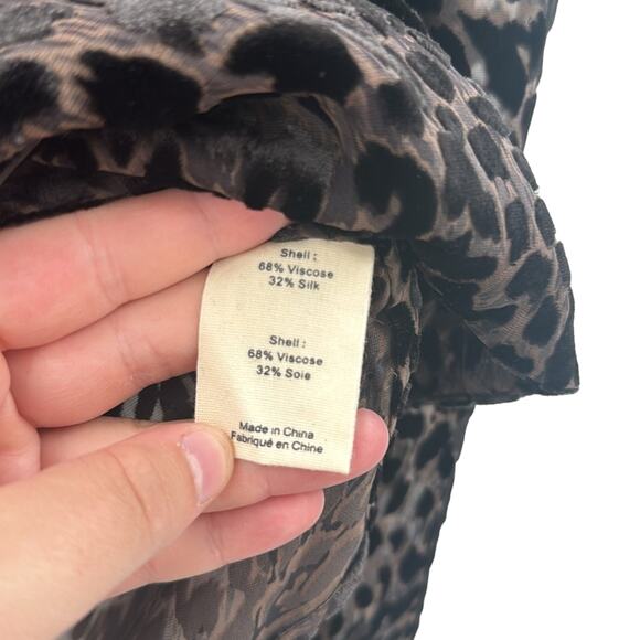 L'Agence Lydia Drape Front Velvet Blouse - Picture 3 of 5